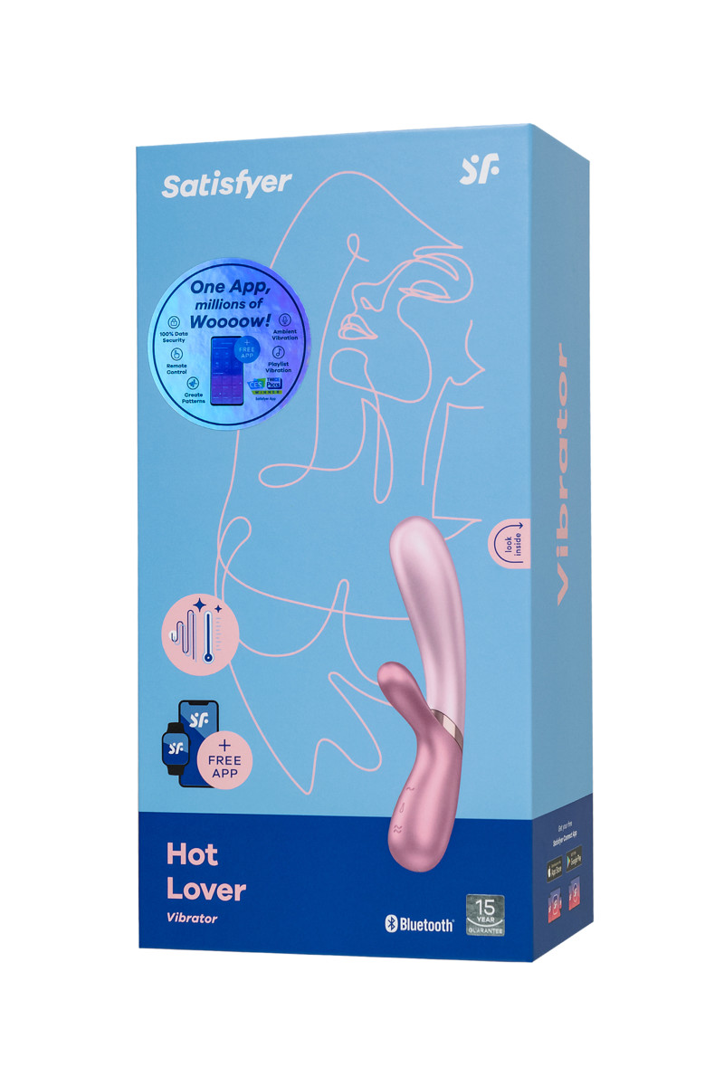 Вибратор Satisfyer Hot Lover с клиторальным стимулятором, розовый (арт. J2018-82-2)