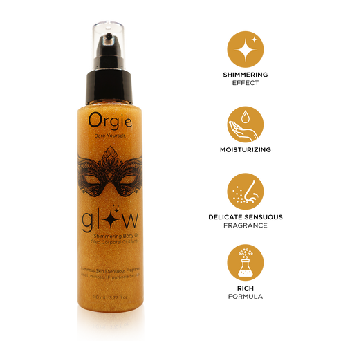 Мерцающий хайлайтер масло для тела Orgie Glow Shimmering Body Oil 110мл