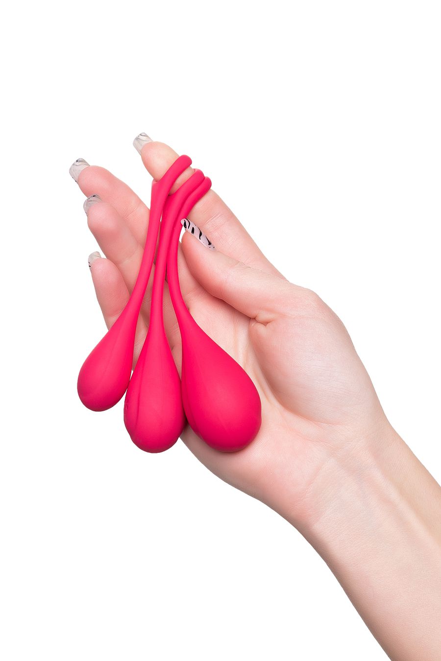 Набор вагинальных шариков Сатисфайер ЙОНИ Пауэр 1 (Satisfyer YONI Power 1), силикон, красный (арт. J1517-2)
