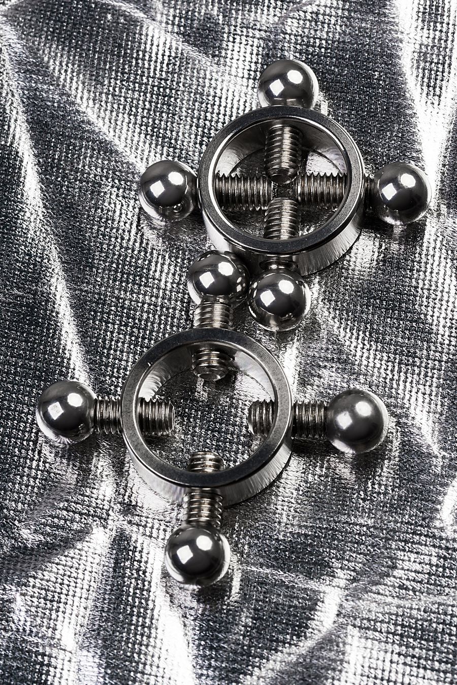 Зажимы для сосков Metal by TOYFA, металл, серебряные, 2,6 см, 2 шт (арт. 717142)