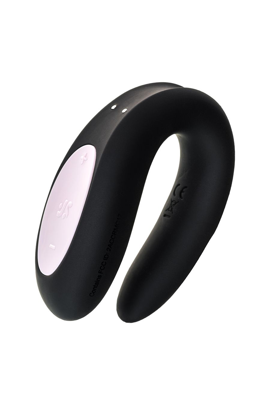 Многофункциональный стимулятор для пар Сатисфайер Партнер Дабл Джой (Satisfyer Partner Double Joy), силикон, черный, 18 см (арт. J2008-16-1)