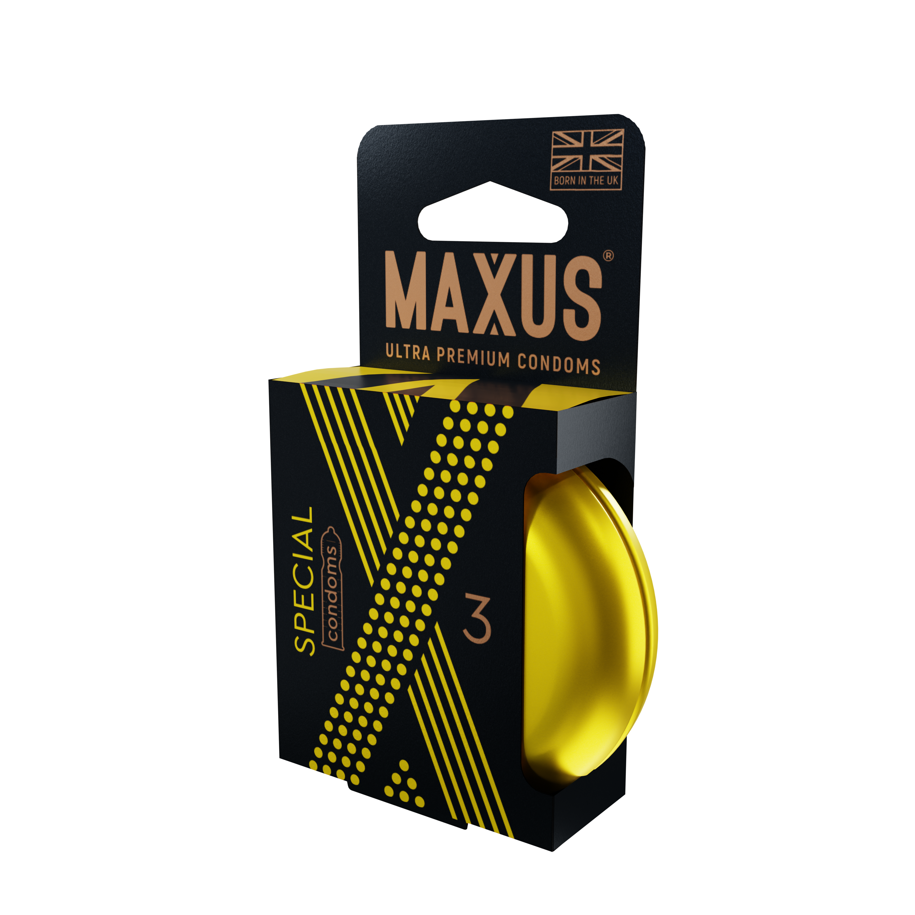 Презервативы MAXUS Special №3 в железном кейсе, точечно-ребристые X-Edition, 3 шт
