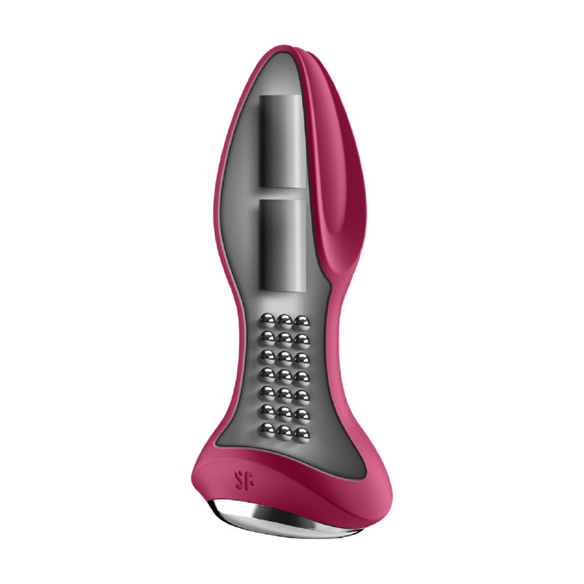 Анальная пробка с вибрацией и ротацией Сатисфайер Ротейтор Плаг 2+ (Satisfyer Rotator Plug 2+), фуксия, 13,5 см, Ø 3,9 (арт. 4003177)