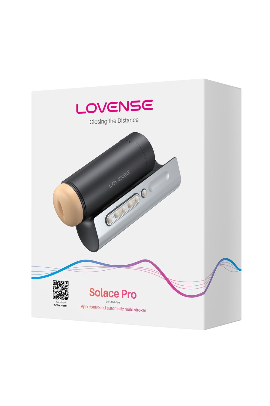 Вибромастурбатор нереалистичный LOVENSE Solace PRO, черный, 23,1 см (арт. LE-46)