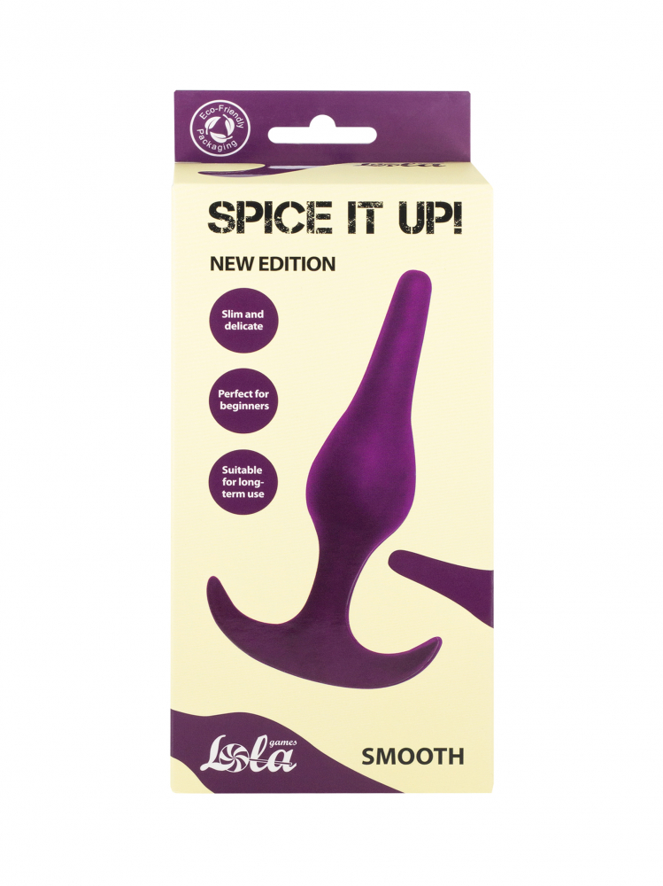 Анальная Пробка Spice It Up Smooth Ultraviolet, 12,5 см (арт. 8008-04lola)