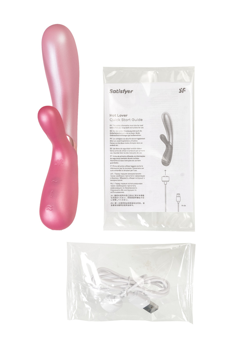 Вибратор Satisfyer Hot Lover с клиторальным стимулятором, розовый (арт. J2018-82-2)