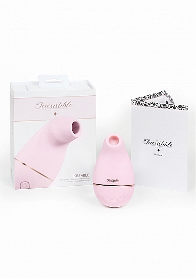 Вакуумно-волновой стимулятор Irresistible Kissable, розовый
