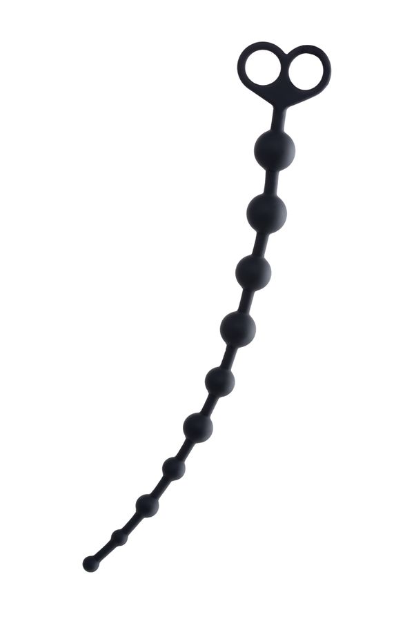 Анальные бусы Toyfa POPO Pleasure Cephei, водонепроницаемые, силикон, черные, 33,5 см, Ø 2,4 см (арт. 731431)