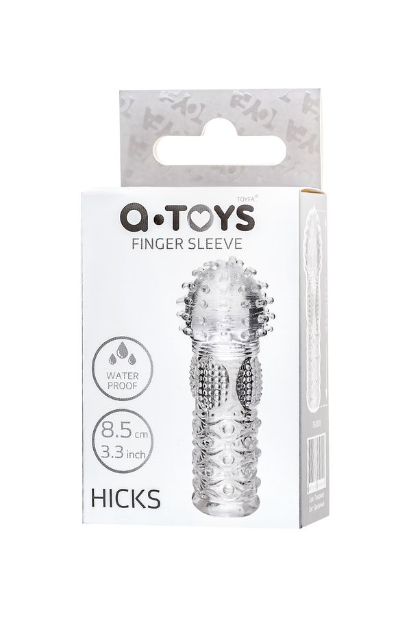 Насадка на палец A-Toys Hicks, TPE, прозрачный 8,5 см (арт. 768030)