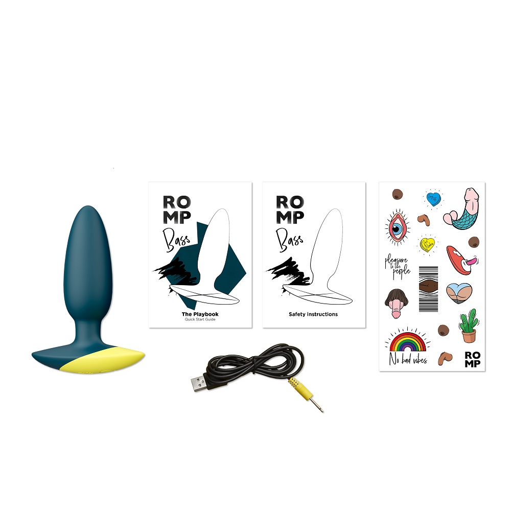 Анальная вибровтулка Romp Bass, зеленая, 10,3 см (арт. RP281SG8)