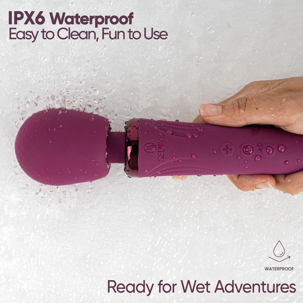 Вибратор-вонд Selove Vela, фиолетовый, 30,7 см (арт. SE207-purple)