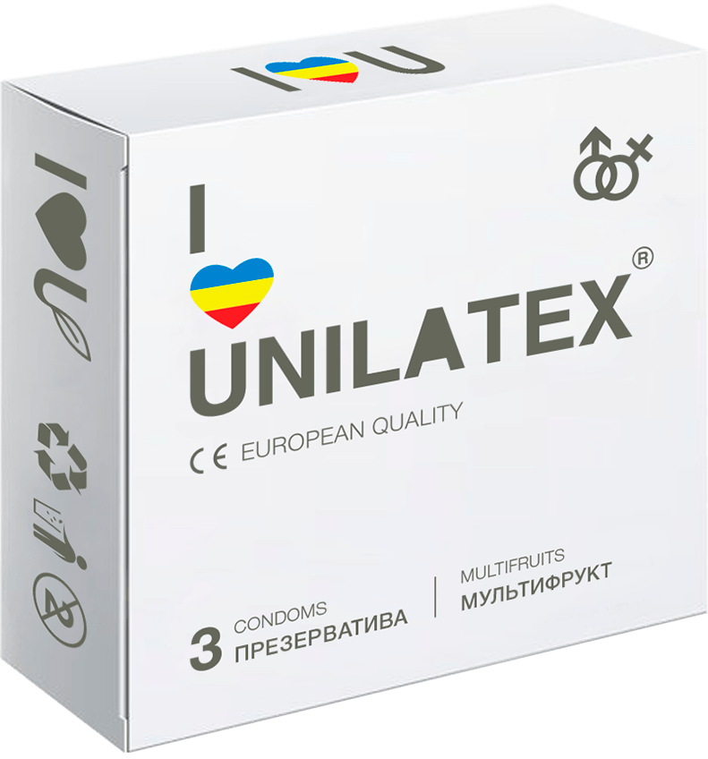 Презервативы фруктовые Unilatex Multifruits 3 шт