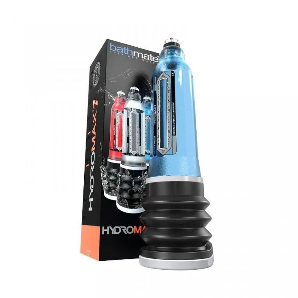 Гидропомпа Bathmate Hydromax7 aqua, синяя, 30 см, Ø 5,2 см (арт. BM-HM7-AB)