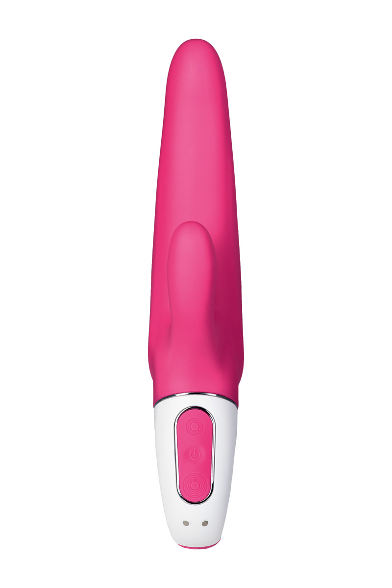 Нереалистичный вибратор Satisfyer Vibes Mr. Rabbit, силикон, красный, 22,1 см (арт. EE73-867-1017)