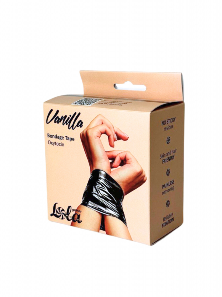 Бондажная лента Ванилла Окситоцин Блэк (Vanilla Oxytocin Black) (арт. 1169-02lola)