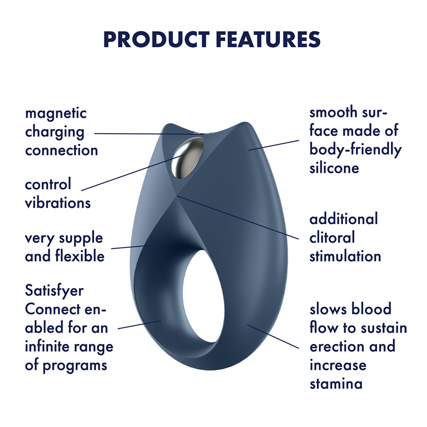 Эрекционное кольцо Satisfyer Royal One с управлением через приложение