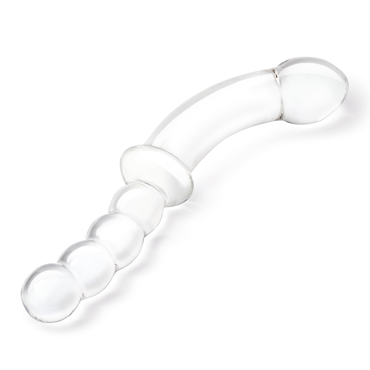 Анально-вагинальный фаллоимитатор 12,5 in Girthy Double Sided Dong With Anal Bead Grip Handle