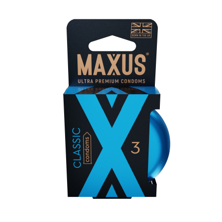 Презервативы MAXUS Классические (Classic) в железном кейсе, Х-Серия (X-Edition) 3 шт