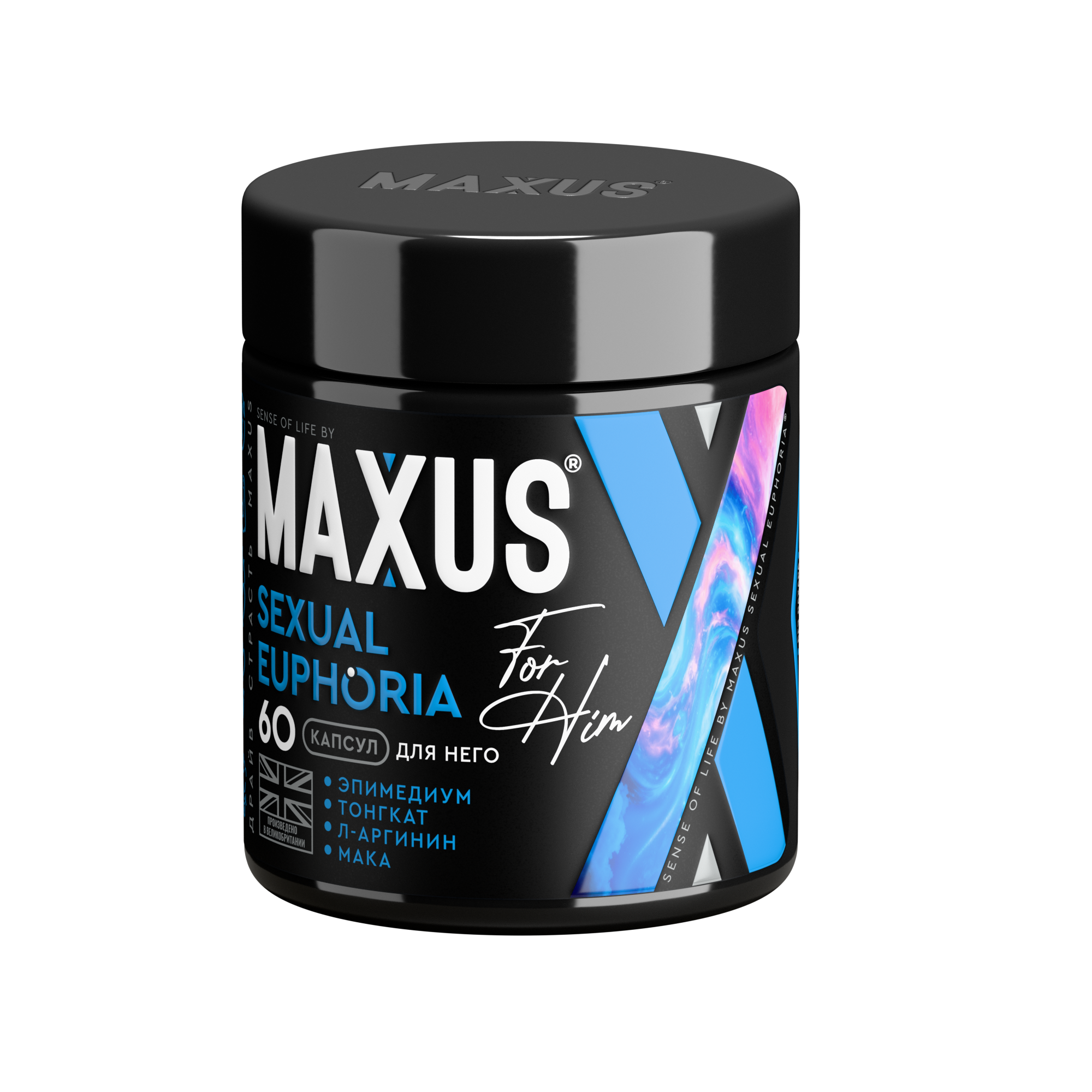 БАД SENSE OF LIFE by MAXUS Сексуальная Эйфория для него, Sexual Euphoria for him, 60 капсул