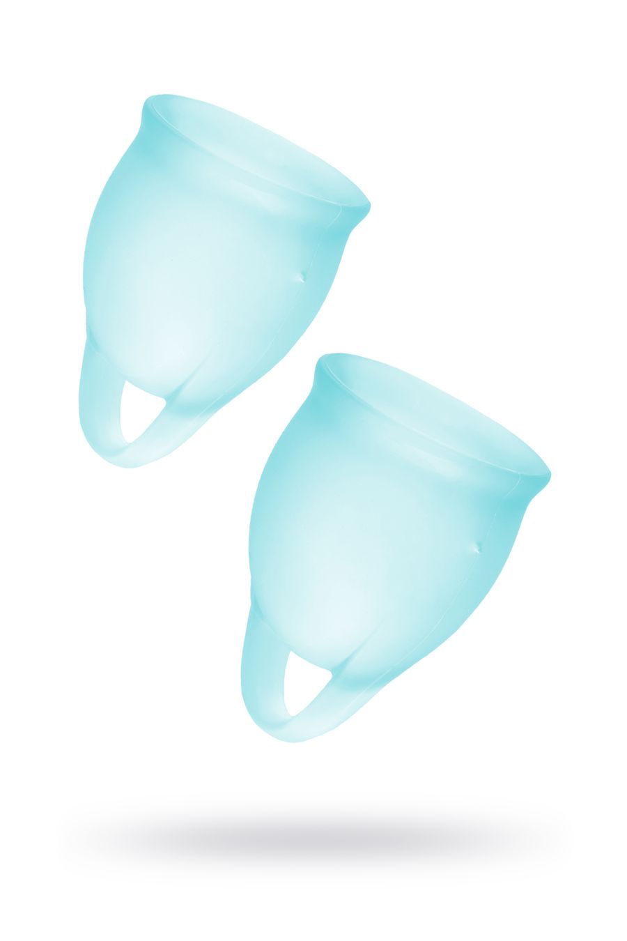 Набор менструальных чаш, 2шт, 15 и 20 мл Feel confident Menstrual Cup с петелькой (разные цвета)