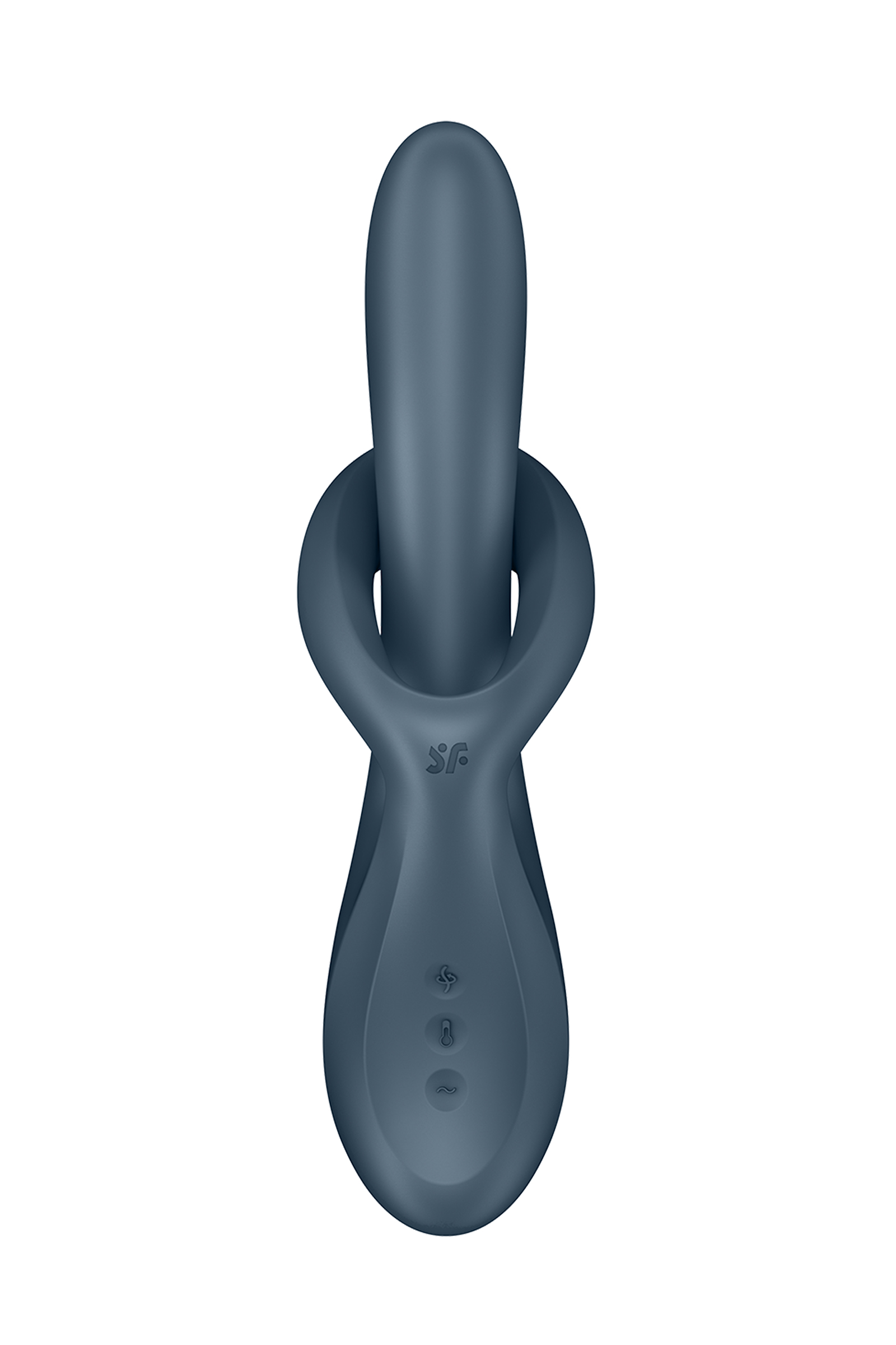 Вибратор и ротатор с функцией нагрева Satisfyer Heat Flex 4, силикон, серый
