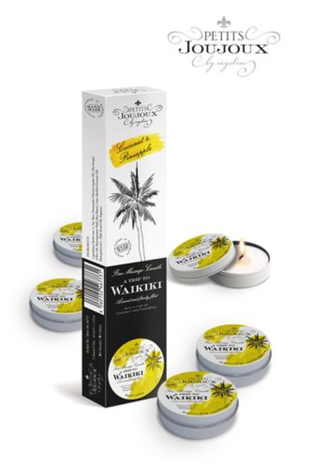 Набор из 5 массажных свечей по 33 гр. Petits Joujoux WAIKIKI BEACH REFILL