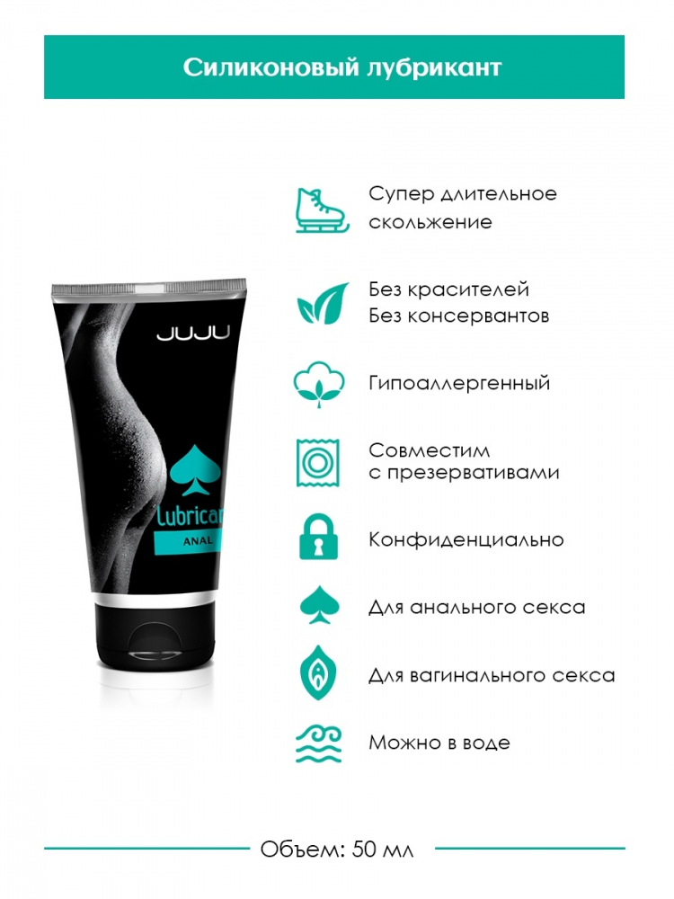 Силиконовый лубрикант JUJU Anal 50ml (арт. 7074JU)