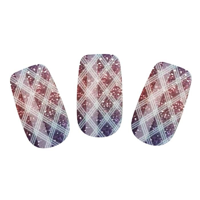 Набор лаковых полосок для ногтей Блестящий градиент NAIL FOIL