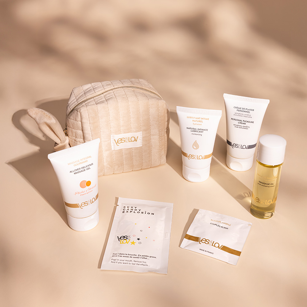 Набор YESforLOV La Trousse Enchantée, бежевая косметичка (арт. YFL01D96)