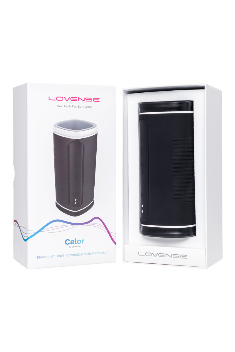 Мастурбатор нереалистичный LOVENSE Calor, TPE, черно-белый, 15,9 см (арт. LE-16)