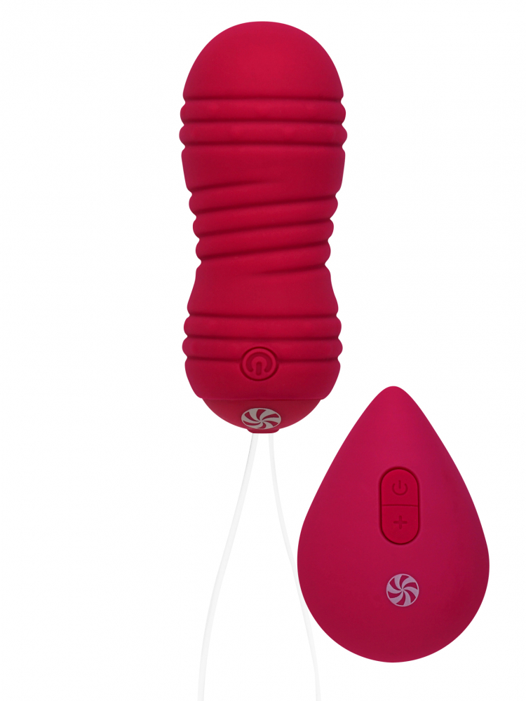 Виброшарики с циркуляцией на пульте управления Take it Easy Ray Wine Red (арт. 9021-12lola)
