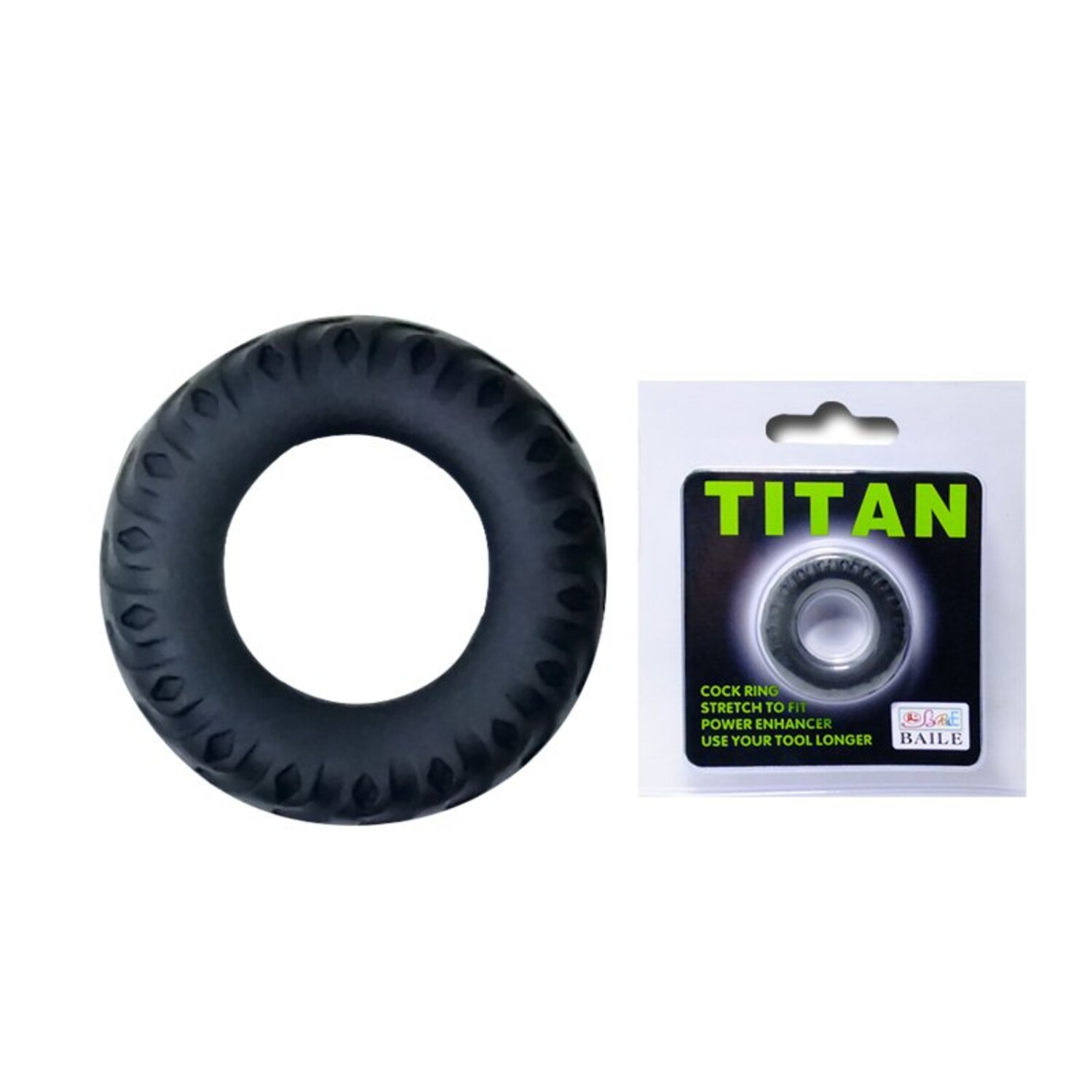 Эреционное кольцо TITAN имитация автомобильной шины
