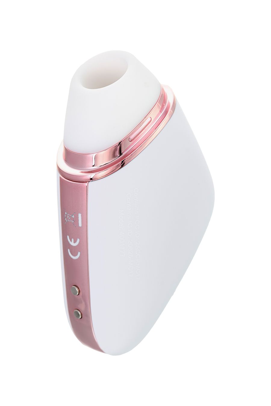 Вакуум-волновой бесконтактный стимулятор клитора Сатисфайер Лав Трайэнгл (Satisfyer Love Triangle), силикон, белый, 8,8 см. (арт. J2018-57-2)