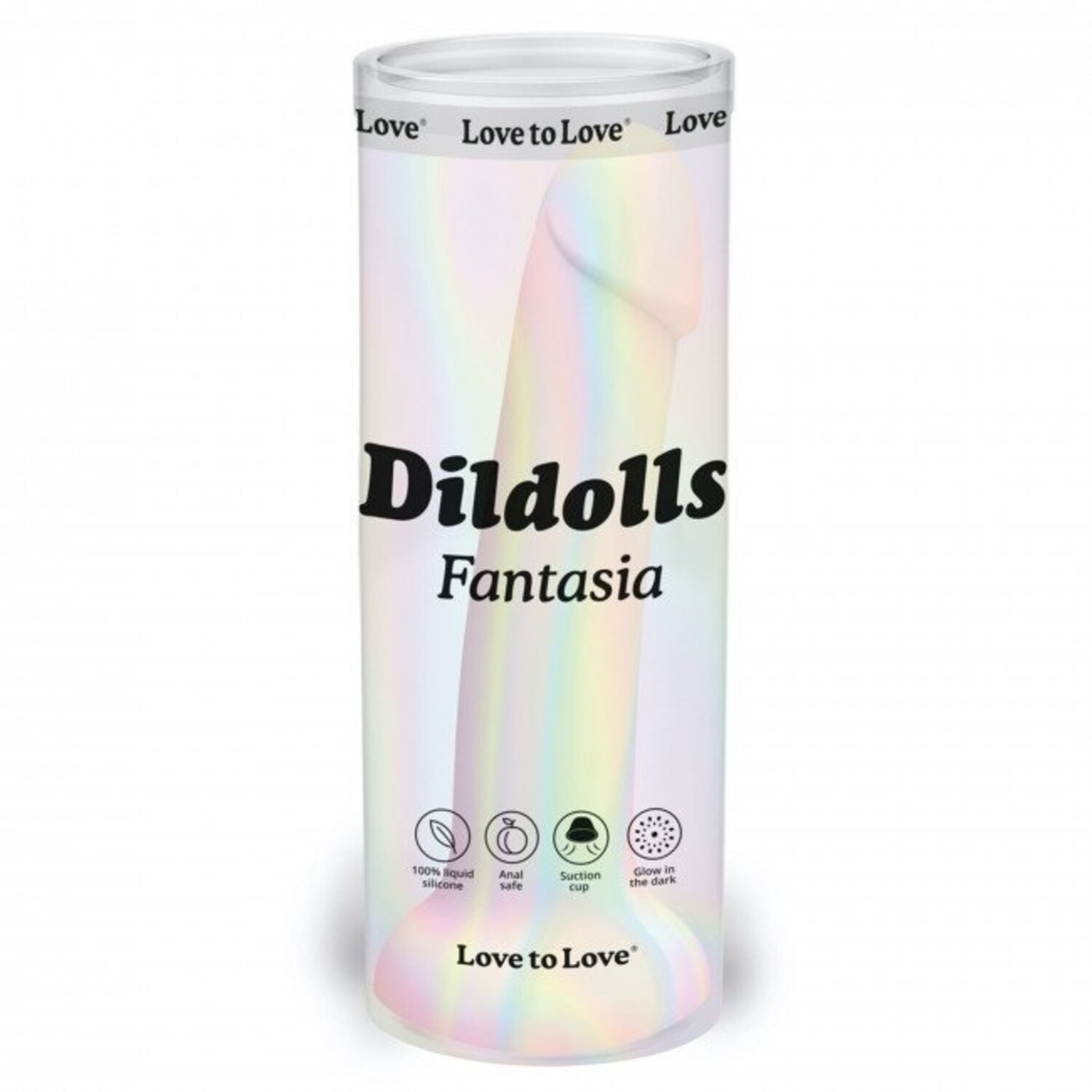 Фаллоимитатор из жидкого силикона Love to Love Dildolls (цвета в ассортименте), 14,8 см, Ø 3,5