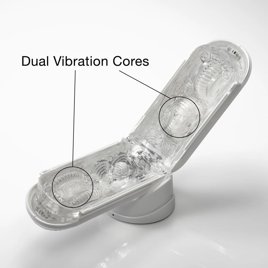 Мастурбатор Tenga Flip Zero Gravity с вибрацией, белый