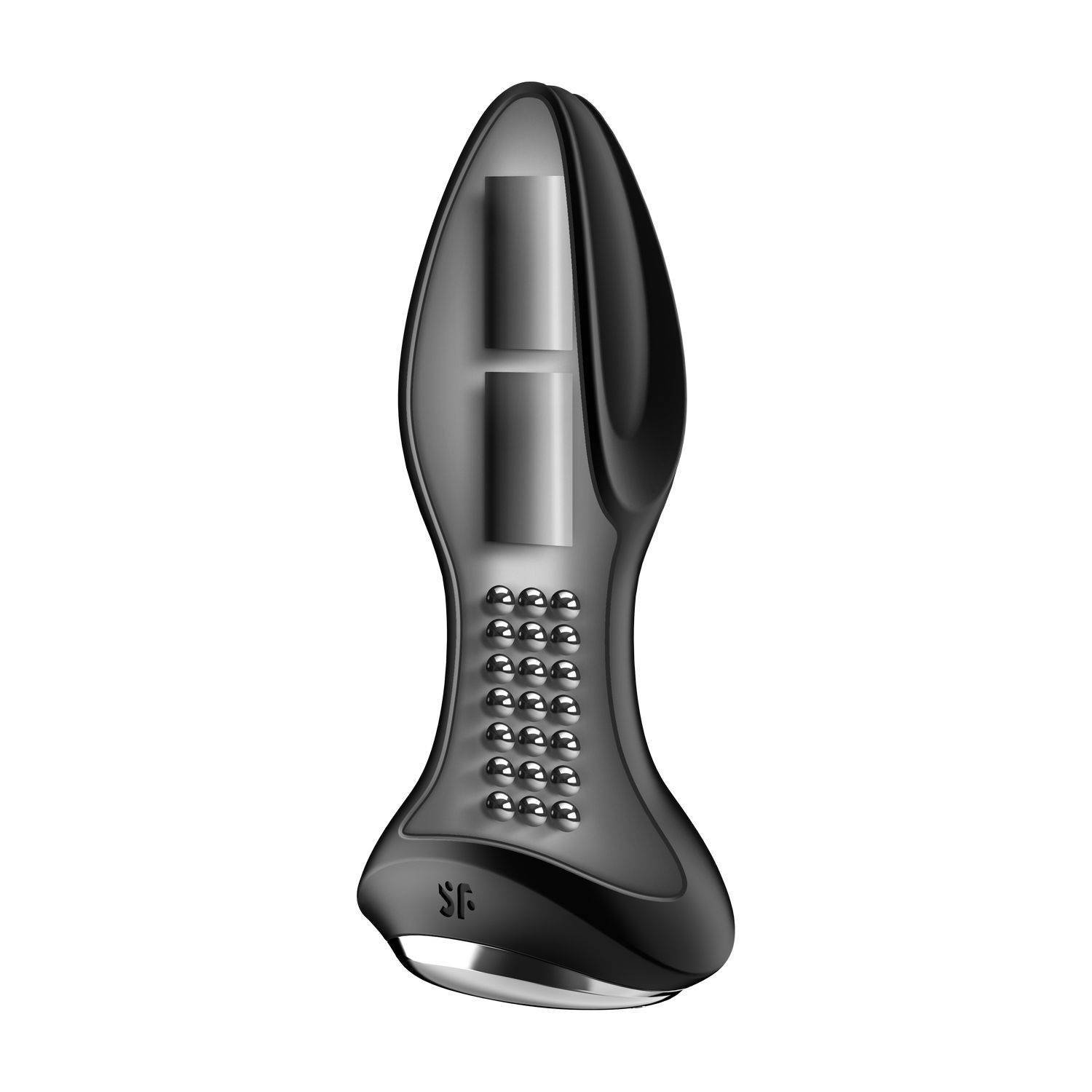 Анальная пробка с вибрацией и ротацией Сатисфайер Ротейтор Плаг 2+ (Satisfyer Rotator Plug 2+), черный, 13,5 см, Ø 3,9 см (арт. 4003160)