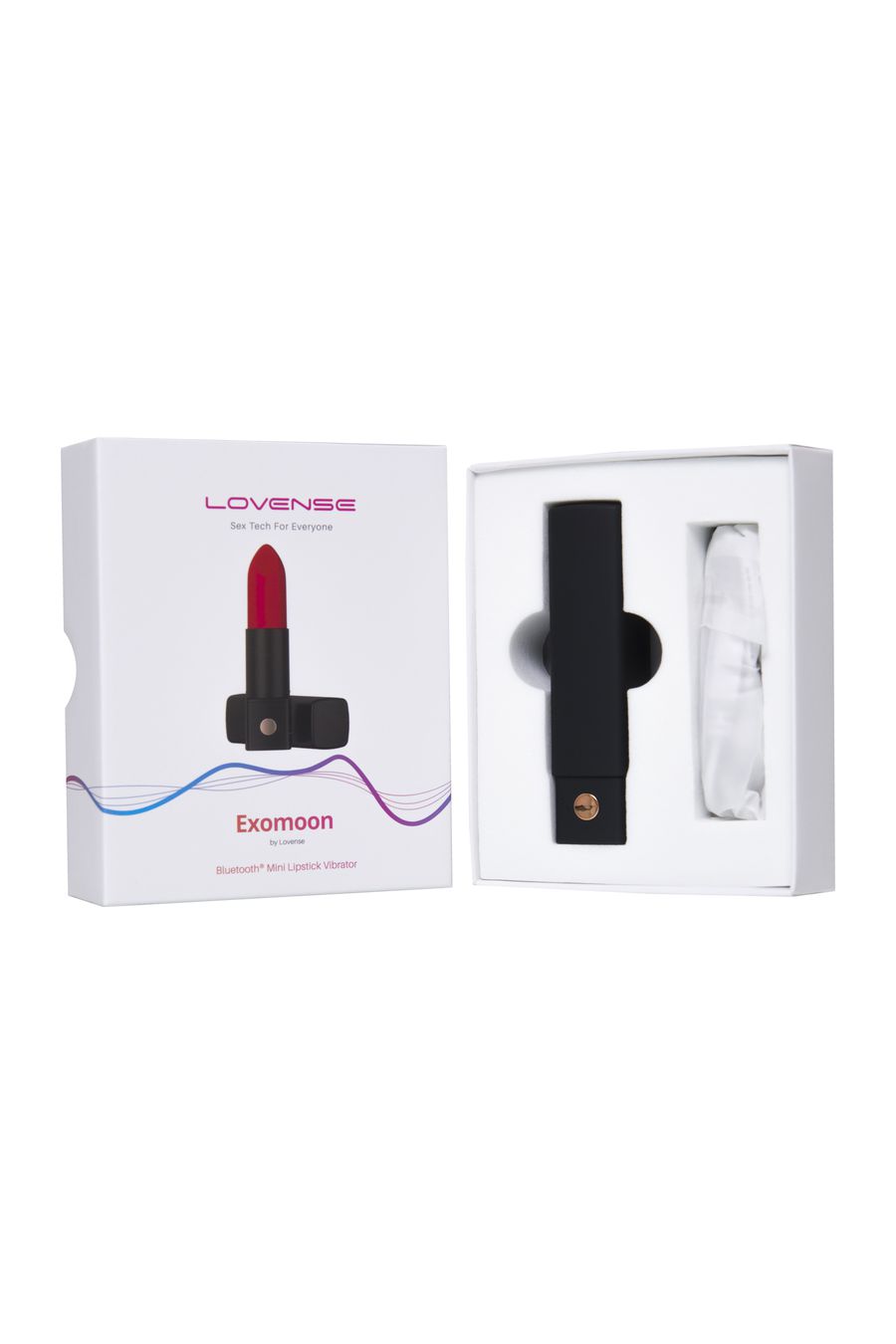 Тайный мини-вибратор LOVENSE Exomoon, силикон, чёрный, 8,8 см (арт. LE-23)