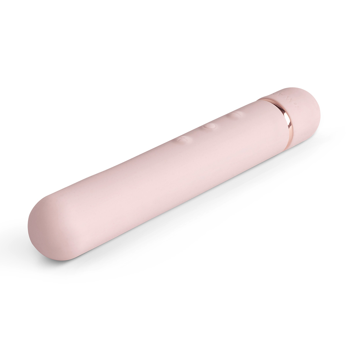 Силиконовый мини-вибратор класса люкс Le Wand Baton розовое золото