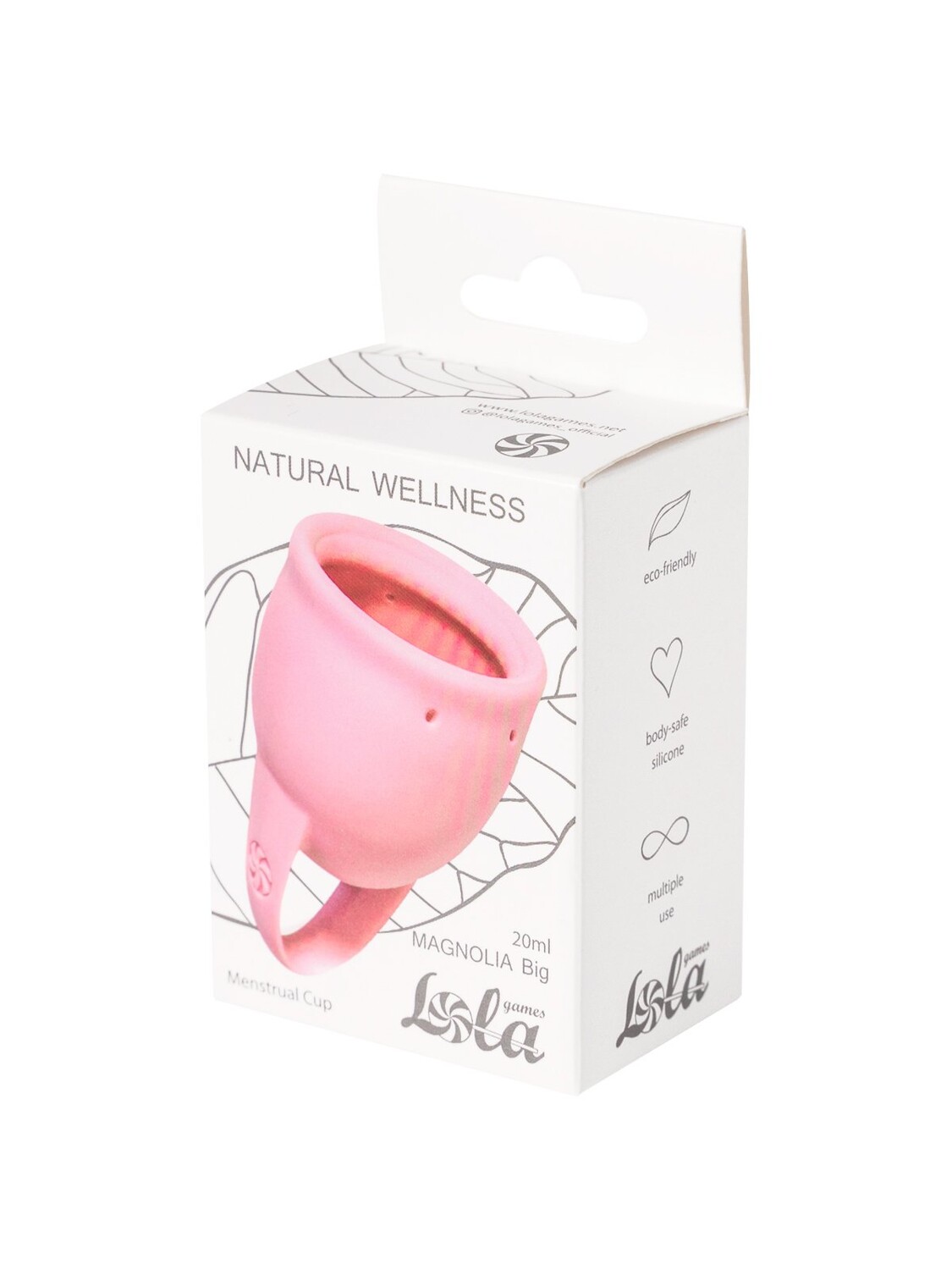 Менструальная чаша Natural Wellness Magnolia 20 ml light pink