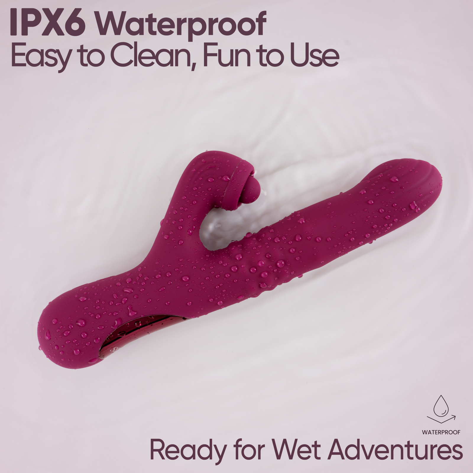 Вибратор Selove ComePlay, фиолетовый, 23,9 см (арт. SE201-purple)