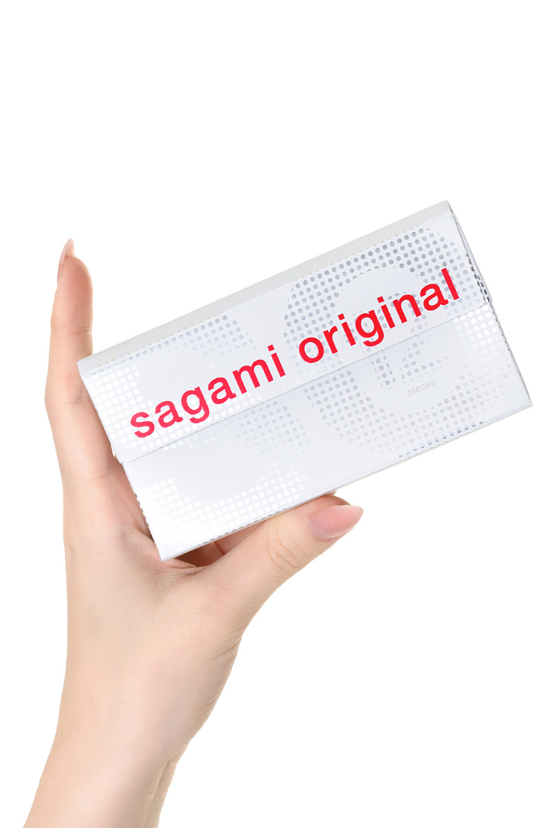 Презервативы Sagami, original 0.02, полиуретан, 19 см, 5,8 см