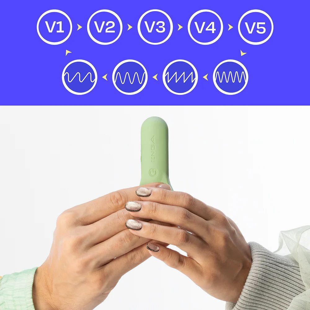 Эрекционное кольцо Tenga paiRING+ с усиленной вибрацией, индиго