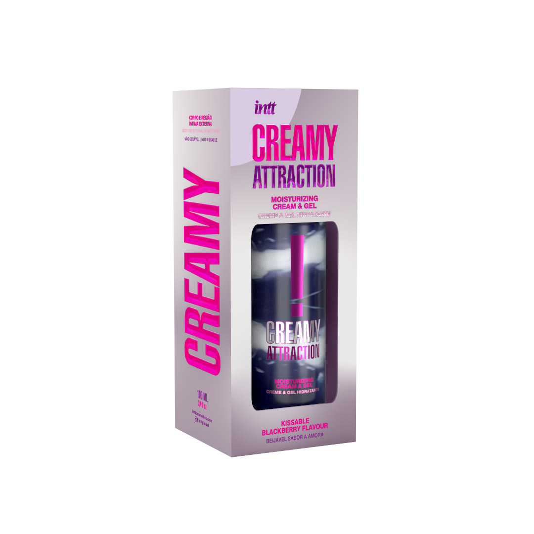 Увлажняющий крем-гель для тела, INTT CREAMY ATTRACTION BLACKBERRY, 100 мл