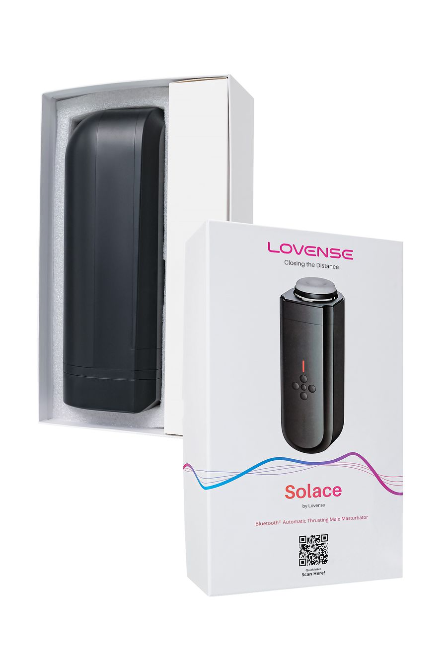 Вибромастурбатор нереалистичный LOVENSE Solace, черный, 29,4 см (арт. LE-37)