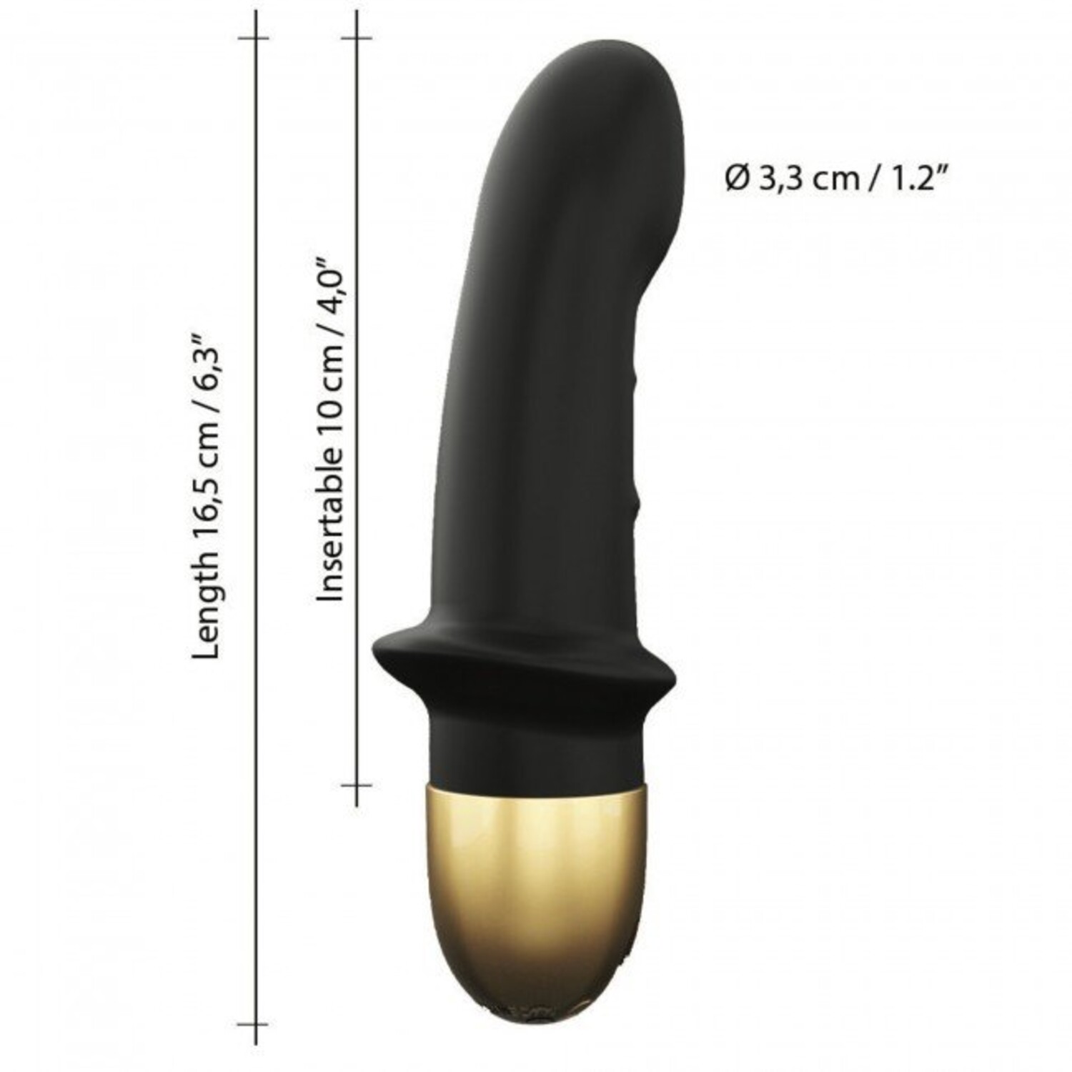 Вибратор Dorcel MINI LOVER BLACK 2.0, черный