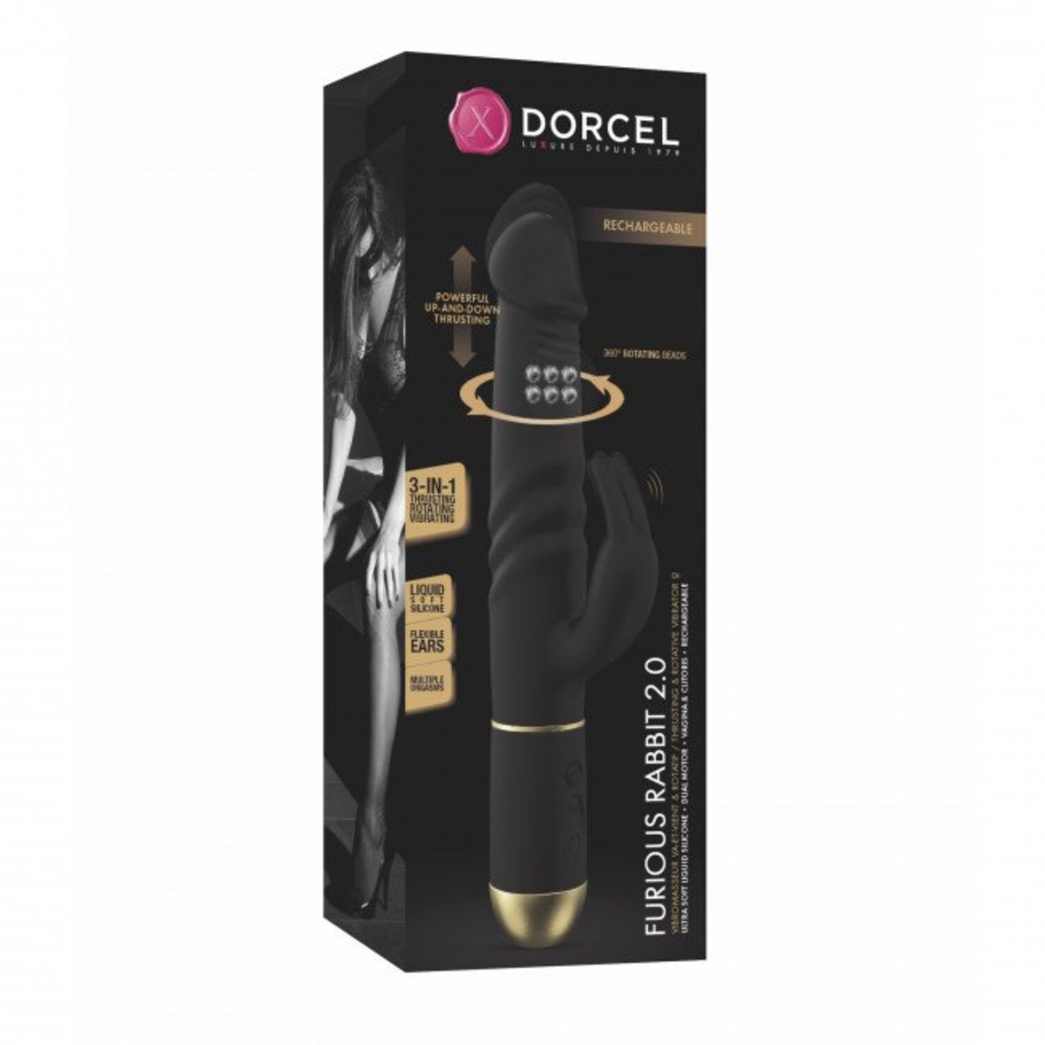 Вибратор-кролик FURIOUS RABBIT 2.0 Dorcel (арт. 6072523D)