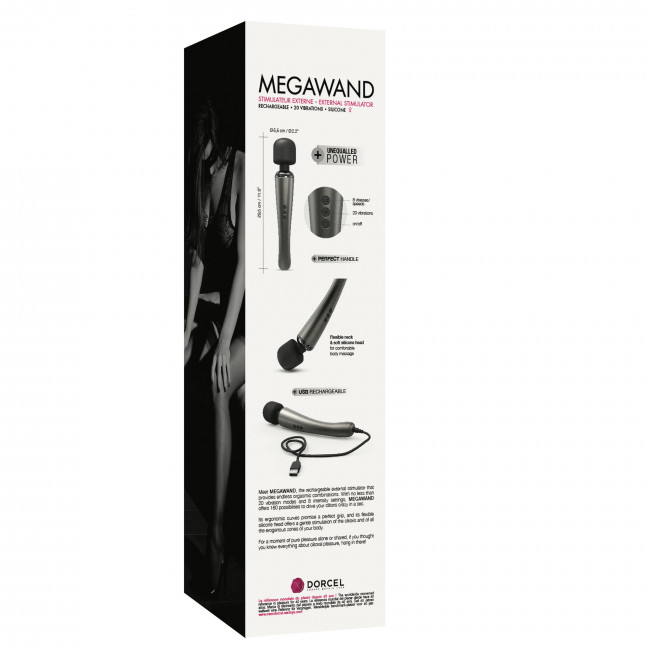 Вибратор MEGAWAND CHROME SILVER Dorcel (арт. 6072646D)