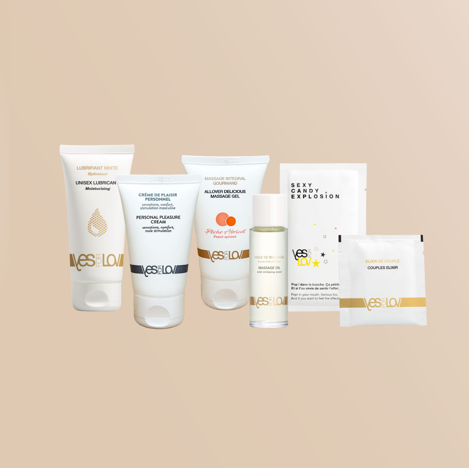 Набор YESforLOV La Trousse Enchantée, бежевая косметичка (арт. YFL01D96)