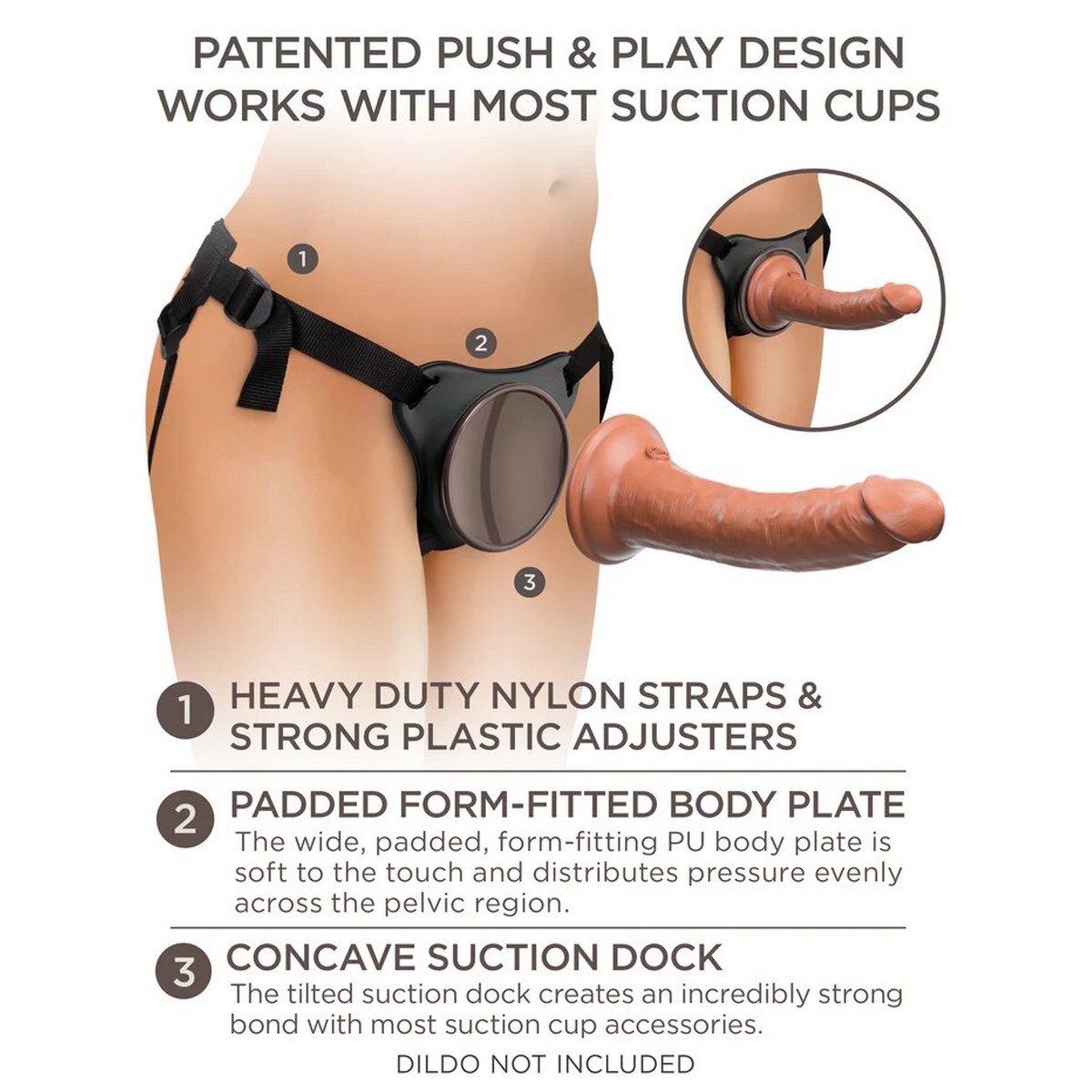 Трусики для страпона Comfy Body Dock Strap-On Harness