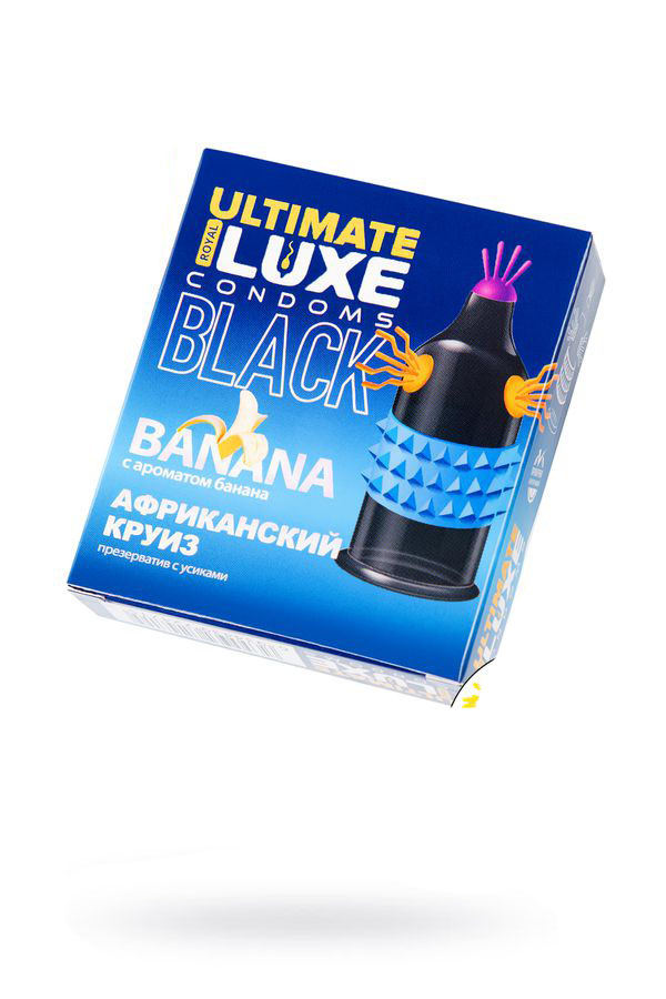 Презервативы Luxe, black ultimate, 18 см, 5,2 см, 1 шт. (ароматы в ассортименте)